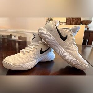 Nike Cream/White and Black Swoosh Sneakers